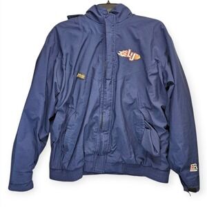 Liberty University LU Flames Football Jacket Medium Goretex Vintage‎ 80s Logo